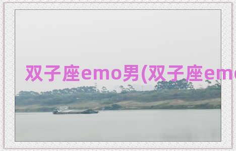 双子座emo男(双子座emo了怎么办)